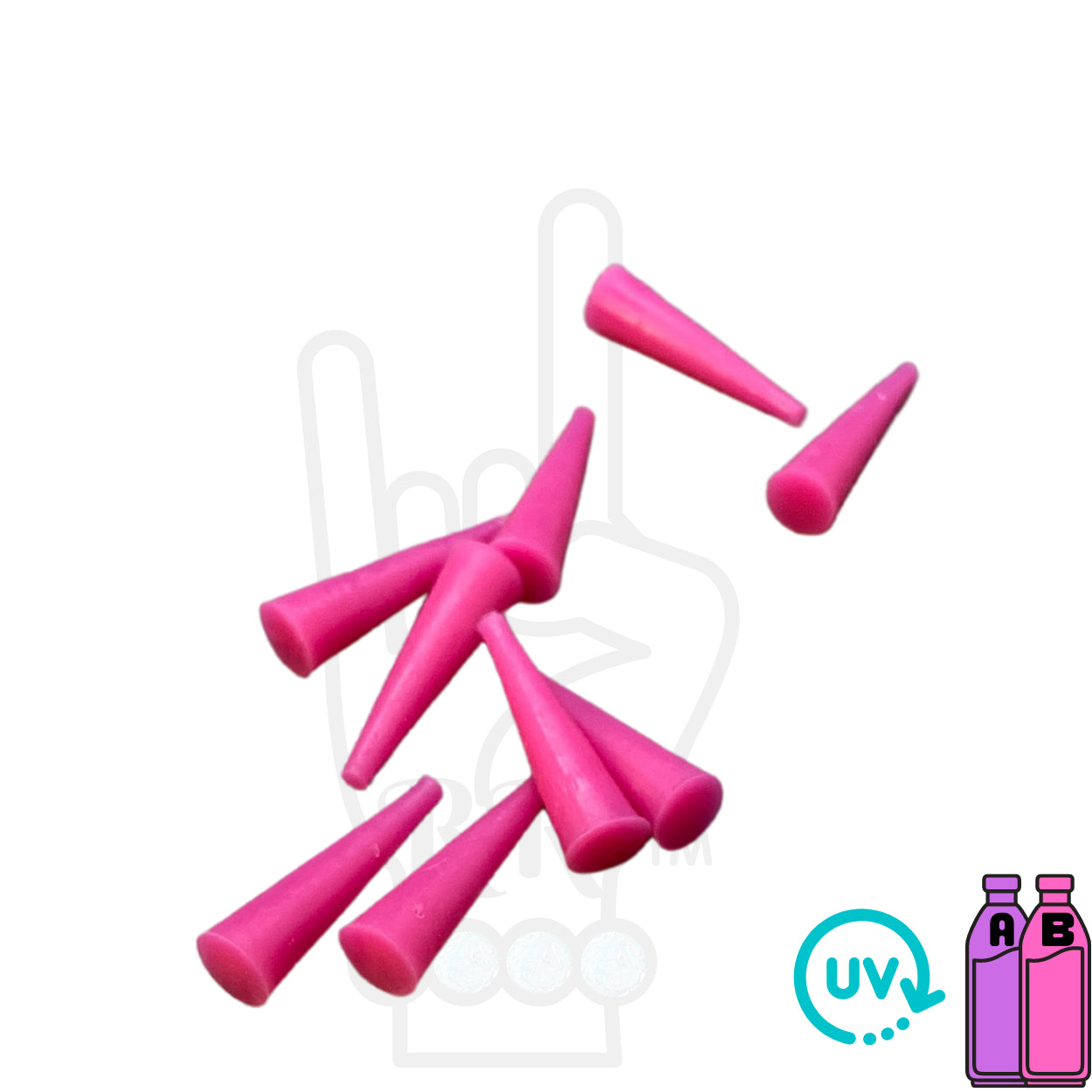 Silicone Plugs for Acrylic Blank Pendant Earrings Jewelry Keychains Badge Reels DIY for Epoxy and UV Resin Art High Temp