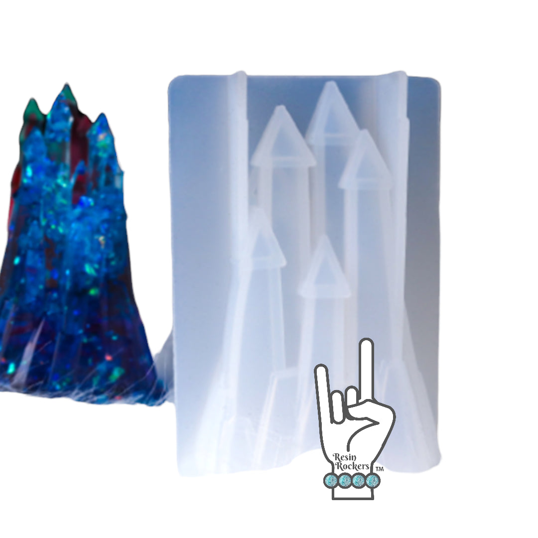 Crystal Castle Deep Pour Transparent Silicone Mold for Epoxy Resin Art
